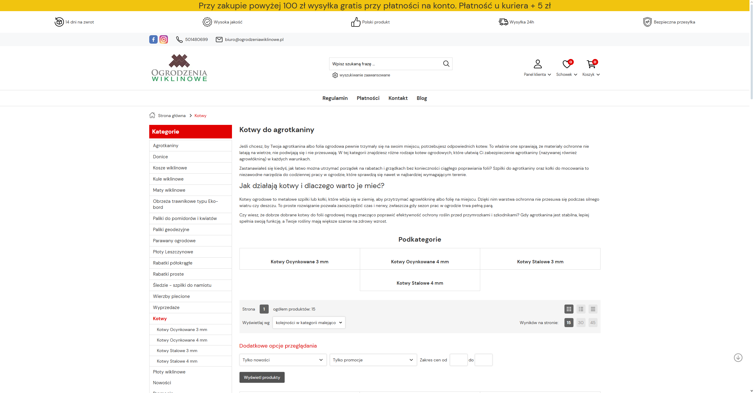 Jak kotwy do agrotkaniny ułatwiają zakładanie profesjonalnych upraw?