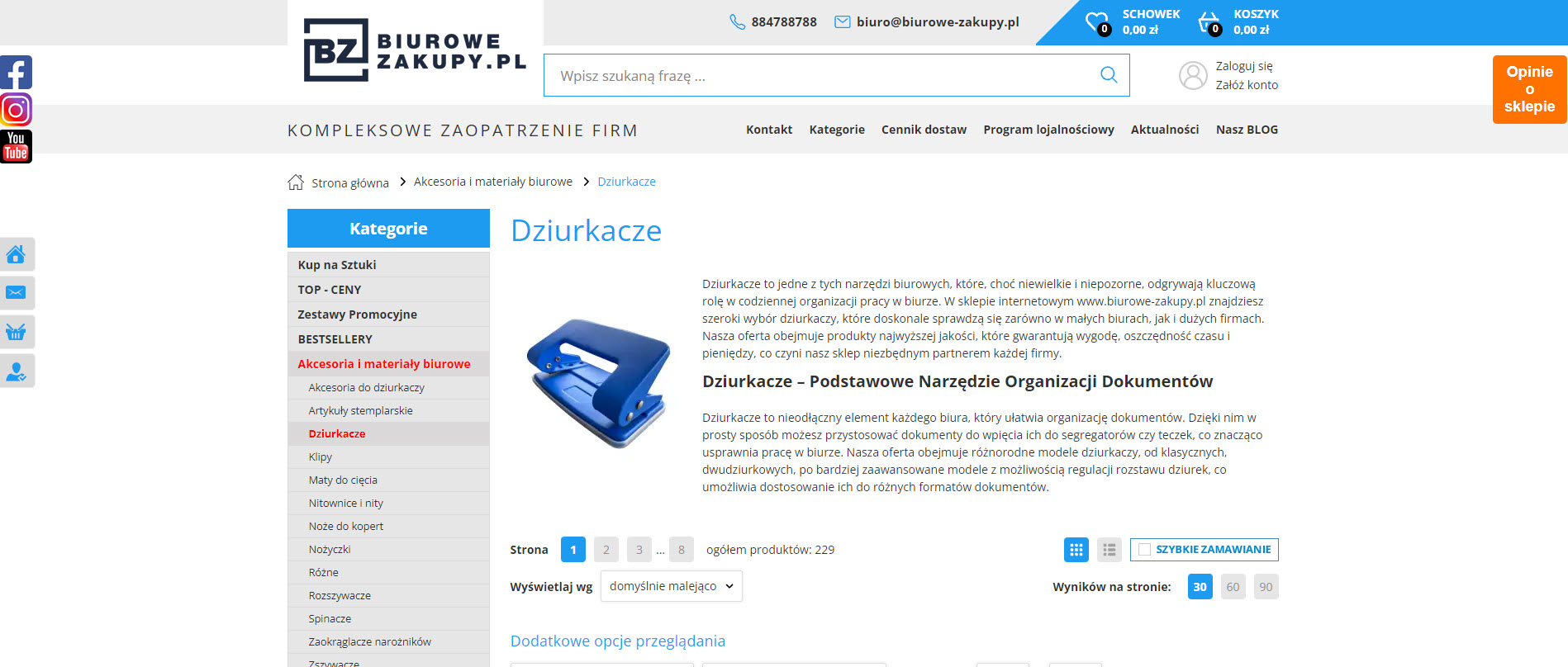 Akcesoria biurowe, które usprawnią Twoją pracę: od zszywaczy po dziurkacze