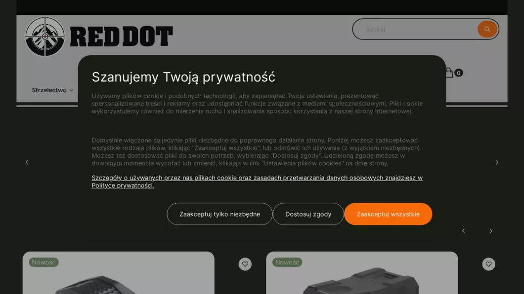 Zrzut ekranu strony RedDot